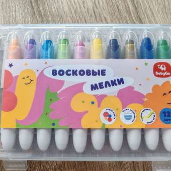 Гелевые мелки BabyGo 12 шт.: отзыв пользователя Детский Мир