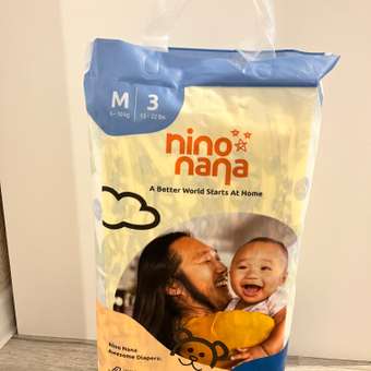 Подгузники Nino Nana M (6-10 кг) 44 шт.: отзыв пользователя Детский Мир