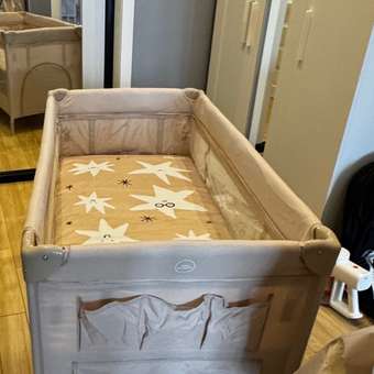 Манеж кровать Junion Beeppy бежевый: отзыв пользователя Детский Мир