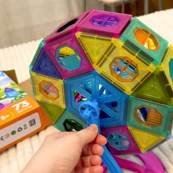 Конструктор SAYFUN toys магнитный 73 дет.: отзыв пользователя Детский Мир