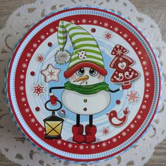 Печенье сахарное Сладкая сказка REGNUM Новогоднее со вкусом яблока с корицей 150г ж/б: отзыв пользователя Детский Мир