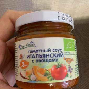 Соус Fleur Alpine Итальянский томатный с овощами 95г с 3 лет: отзыв пользователя ДетМир