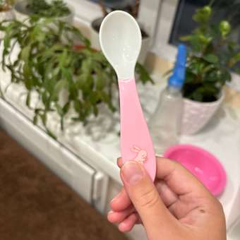 Набор посуды BabyGo Pink 2 предм.: отзыв пользователя Детский Мир