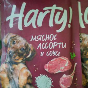 Корм для собак Harty 85г кусочки мясное ассорти в желе: отзыв пользователя. Зоомагазин Зоозавр