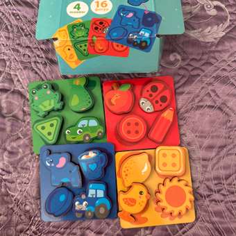 Пазл Бигр Учим цвета деревянный: отзыв пользователя Детский Мир