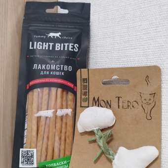 Игрушка для кошек Mon Tero Эко Рыбья кость с кошачьей мятой Белая: отзыв пользователя. Зоомагазин Зоозавр