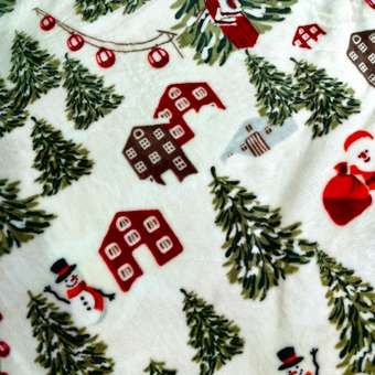 Покрывало Happy Family Новогодние каникулы 200 x 220 см велсофт: отзыв пользователя Детский Мир