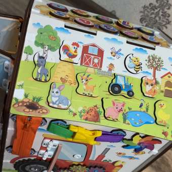 Игрушка MyKiddyQuest бизиборд Ферма: отзыв пользователя Детский Мир