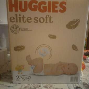 Подгузники Huggies Elite Soft 2 (4-6 кг) 164 шт.: отзыв пользователя ДетМир
