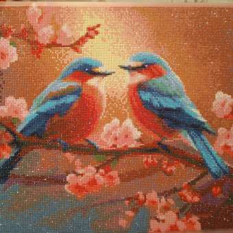 Алмазная мозаика Art on Canvas Влюбленные пташки: отзыв пользователя Детский Мир