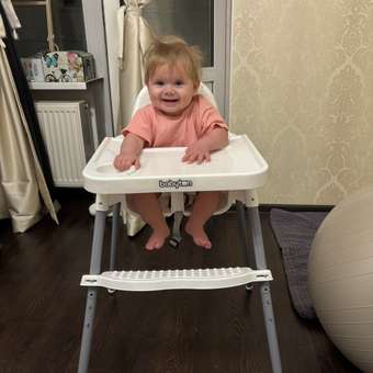 Стульчик для кормления Babyton Snack Time белый: отзыв пользователя Детский Мир