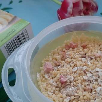 Каша Fleur Alpine мультизлаковая банан-клубника-яблоко с кукурузными шариками овсяными и спельтовыми хлопьями 200г с 15месяцев: отзыв пользователя ДетМир