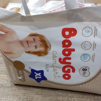 Трусики BabyGo Comfort XL (12-16 кг) 38 шт.: отзыв пользователя Детский Мир