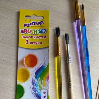 Кисть Юнландия 3 шт.: отзыв пользователя Детский Мир