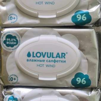 Влажные салфетки LOVULAR 4 упак. 96 шт.: отзыв пользователя Детский Мир