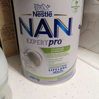 Смесь NAN Тройной комфорт сухая молочная 800г с 0месяцев: отзыв пользователя ДетМир
