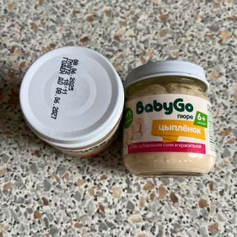 Пюре BabyGo Цыпленок с 6 мес 80 г: отзыв пользователя Детский Мир