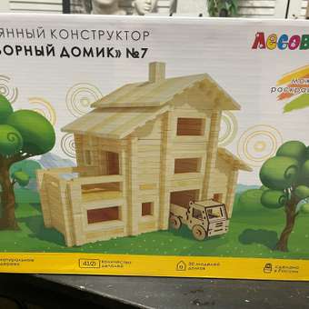 Конструктор ЛЕСОВИЧОК Разборный домик 410 дет.: отзыв пользователя Детский Мир