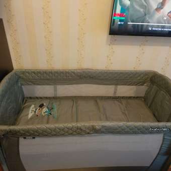 Манеж кровать Babyton Sleepy серый: отзыв пользователя Детский Мир