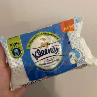 Влажная туалетная бумага Kleenex 42 шт.: отзыв пользователя ДетМир