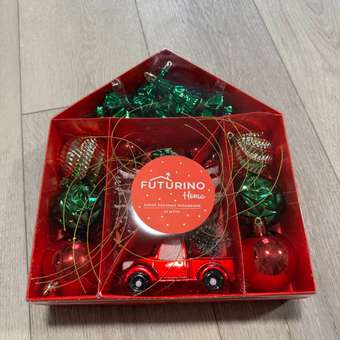 Набор ёлочных украшений FUTURINO Home 25 шт.: отзыв пользователя Детский Мир