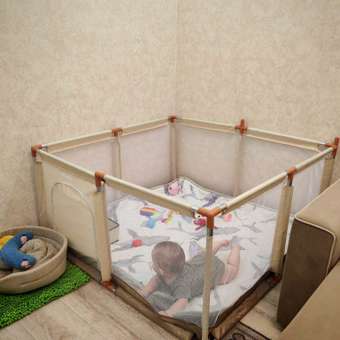 Манеж MomKid Манеж детский бежевый: отзыв пользователя Детский Мир