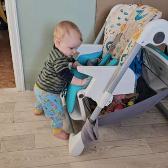 Стульчик для кормления Babyton Pretty Friends Turquoise голубой: отзыв пользователя Детский Мир