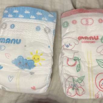 Подгузники MANU Comfort S (4-8 кг) 82 шт.: отзыв пользователя Детский Мир