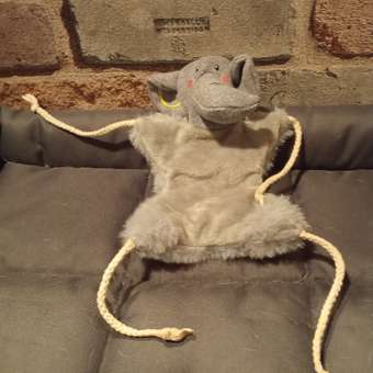 Игрушка для собак Barbaks Слонёнок плоский с канатиком шуршит 33*26.5 см: отзыв пользователя. Зоомагазин Зоозавр