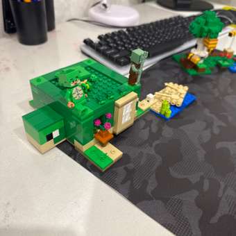 Конструктор LEGO Minecraft Черепаший пляжный домик 234 дет.: отзыв пользователя Детский Мир