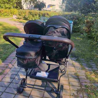 Коляска прогулочная для двойни Babyton Flexi Duo черный: отзыв пользователя Детский Мир