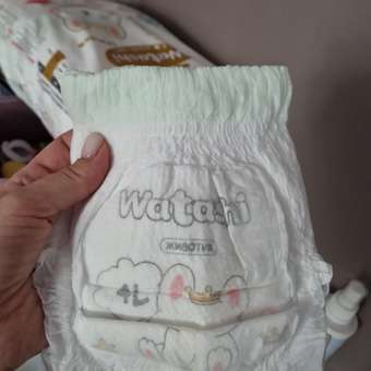 Трусики WATASHI Royal Soft Royal Soft L (9-14 кг) 56 шт.: отзыв пользователя Детский Мир