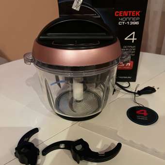 Чоппер/Измельчитель электрический CENTEK CT-1396 стеклянная чаша 2.3 л разборные ножи 2 скорости: отзыв пользователя Детский Мир