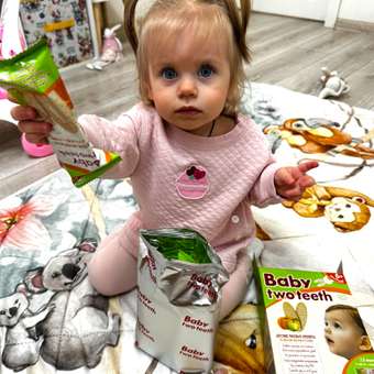 Печенье рисовое Baby two teeth со вкусом яблока и тыквы: отзыв пользователя Детский Мир