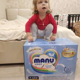 Трусики MANU Premium L (9-15 кг) 156 шт.: отзыв пользователя ДетМир
