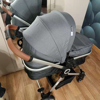 Коляска 3в1 Babyton Flexi Ride Black-Grey серый: отзыв пользователя Детский Мир