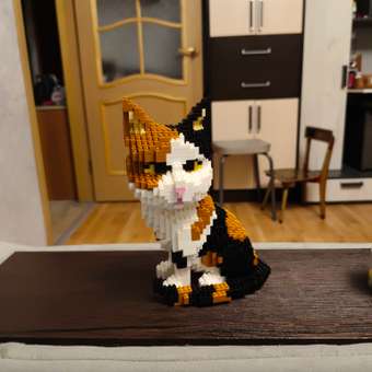 Конструктор Yofun Balody Сидящая кошка из мини-блоков 1300 дет.: отзыв пользователя Детский Мир