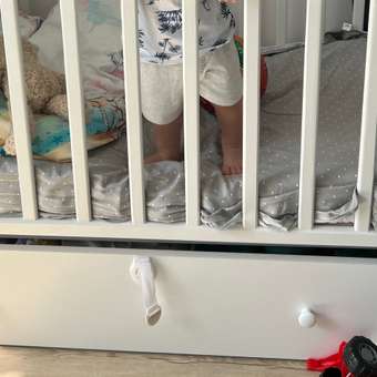 Детская кроватка ВДК, продольный маятник (белый): отзыв пользователя Детский Мир