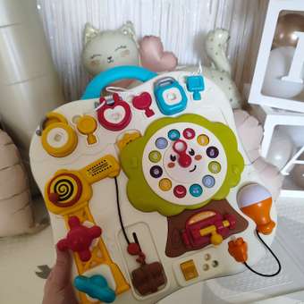 Игрушка BabyGo бизиборд Замочки: отзыв пользователя Детский Мир