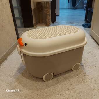 Ящик для хранения игрушек BabyGo серый: отзыв пользователя Детский Мир