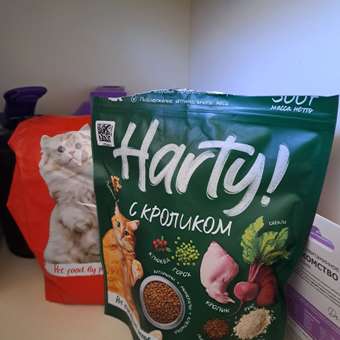 Корм для кошек Harty 0,3кг с кроликом для взрослых стерилизованных полнорационный сухой: отзыв пользователя. Зоомагазин Зоозавр