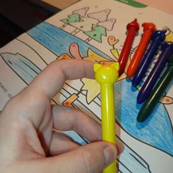 Восковые мелки BabyGo 6 шт.: отзыв пользователя Детский Мир