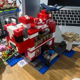 Конструктор LEGO Minecraft Грибной дом 500 дет.: отзыв пользователя Детский Мир