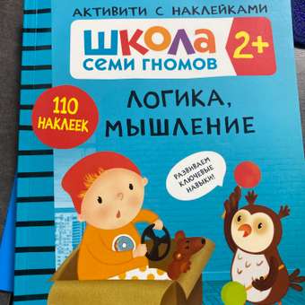 Книга МОЗАИКА kids Школа Семи Гномов Активити с наклейками Логика, мышление 2: отзыв пользователя ДетМир