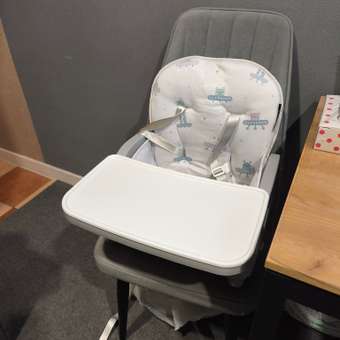 Стульчик для кормления Babyton Travel Set бустер серый: отзыв пользователя Детский Мир