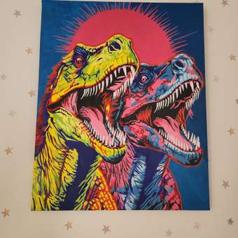 Картина по номерам Это просто шедевр Тираннозавры поп-арт в ассортименте: отзыв пользователя Детский Мир