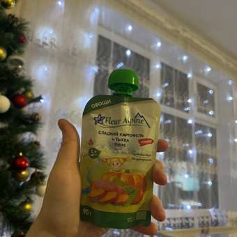 Пюре Fleur Alpine Сладкий картофель и тыква с 5 мес 90 г: отзыв пользователя Детский Мир