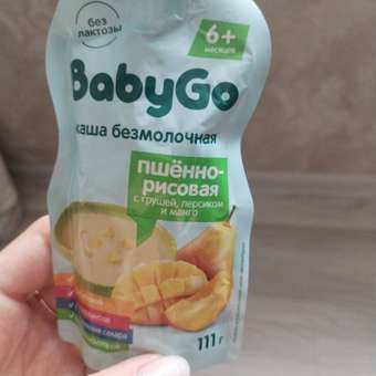 Каша BabyGo пшено-рисовая (груша-манго-персик): отзыв пользователя ДетМир