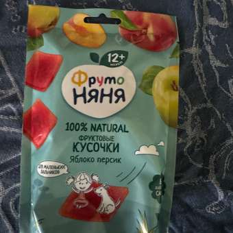 Кусочки фруктовые ФрутоНяня из яблок и персиков 53г с 12месяцев: отзыв пользователя ДетМир