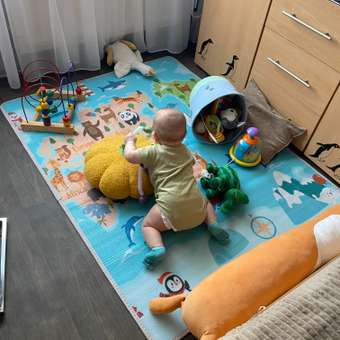 Детский складной коврик Mamagoods Карта мира 120 x 150 см: отзыв пользователя Детский Мир